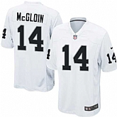 Nike Men & Women & Youth Raiders #14 McGloin White Team Color Game Jersey,baseball caps,new era cap wholesale,wholesale hats